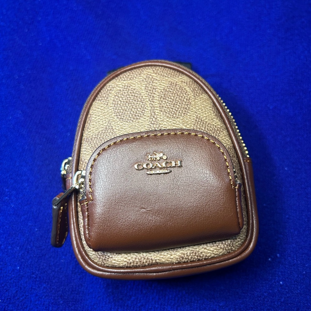 Coach Mini Backpack Keychain - Picture 2 of 10
